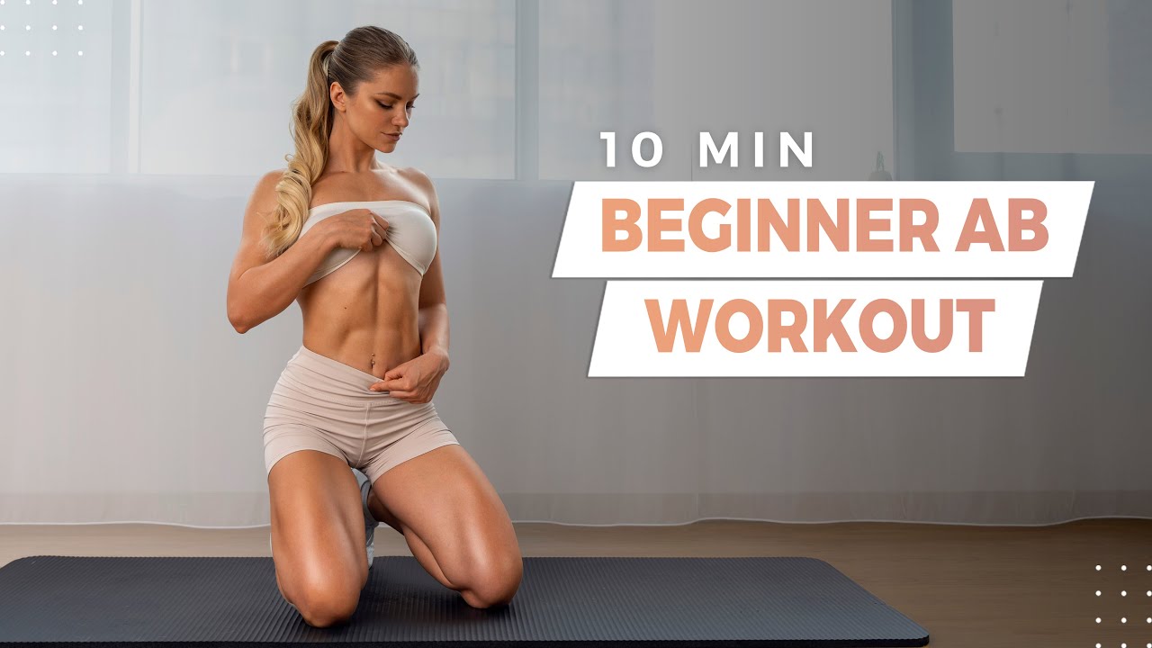10 MIN BEGINNER AB WORKOUT - abs & core - YouTube