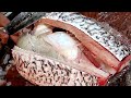 12 Kg Giant Rohu Fish Cutting With Huge Eggs In Fish Market | Fish Cutting Show