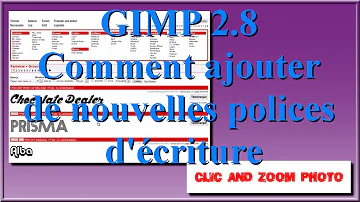 Comment ajouter une police d'écriture sur Gimp ?