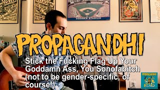 Propagandhi - Stick the Fucking Flag Up Your Ass, You Goddamn Sonofabitch (guitar cover)