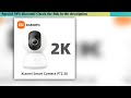 Discount Xiaomi Smart Home Security Camera Mi PTZ 2K 360° Webcam 1296P 3 Megapixel AI Human Detectio
