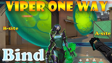 BEST Viper One Way Smokes On Bind | Viper 1 Way Smoke Bind | Viper Lineups Bind
