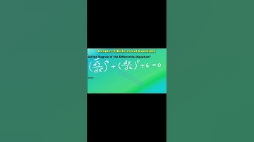 Class 12 Maths Chapter 9(Differential Equations) NCERT SEBA CBSE #Shorts