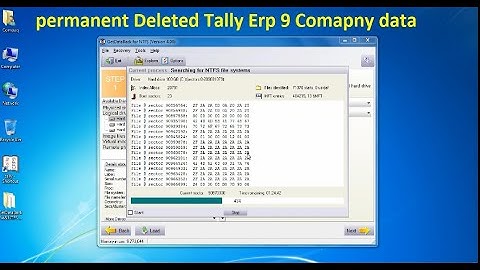 permanent deleted tally erp 9 data recovery software || tally erp 9 company data recover tools