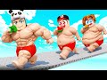 ROBLOX'ta ÇELİMSİZ ŞİŞKO'dan KASLI PRO'ya GEÇTİK! 💪🏼😂 (Roblox +1 Fat to Fit)