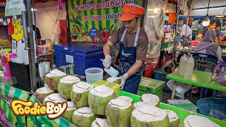 Making Coconut Drinks, Thailand Coconut Smoothie