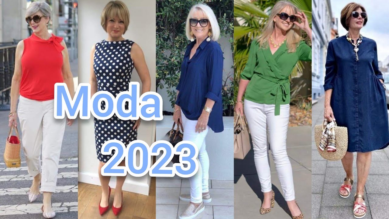 MODA 2023 PARA SEÑORAS / LOOKS MODERNOS Y ELEGANTES PARA SEÑORAS DE 40, 50,  60 