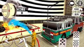 fire city truck rescue driving simulator : fire truck game - android gameplay screenshot 5