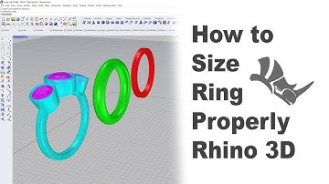 How to Change Ring 3D Model Sizes with Rhino 3D Software #319