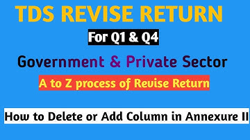 Prepare #TDS_Revise_Return_online for Government/Private || File #TDS_revise_return of #salary(24Q)