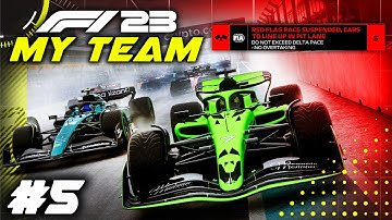 F1 23 MY TEAM CAREER Part 5: First RED FLAG on this Game! First WET RACE is HECTIC!