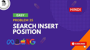 Leetcode: 35 | Search Insert Position | C++ | Easy Solution | Hindi | Only one in Youtube