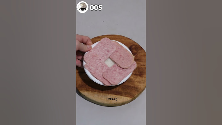 스팸 굽지 말고 이렇게 드세요