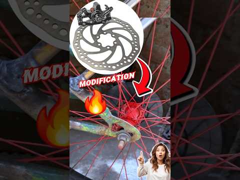 Disc Brake Modification🔥😱 #cyclemodification