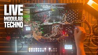 Live Eurorack Modular Techno Studio Improvisation