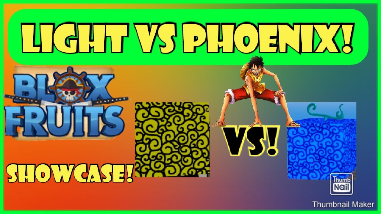 LIGHT VS PHOENIX FRUIT - BLOX FRUITS SHOWCASE!! 