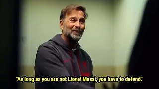 How Jurgen Klopp and Pep Guardiola use Messi's name to motivate their players 🐐🇦🇷