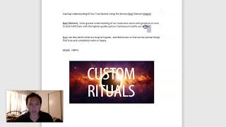 Gaining Understanding Of Our True Desires Using The Demon Buer (Demon Magick)