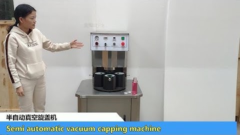Glass bottle twist-off cap vacuum capping machine operation guide
