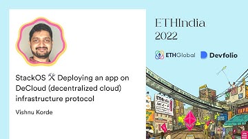 StackOS 🛠 Deploying an app on DeCloud (decentralized cloud) infrastructure protocol - Vishnu Korde