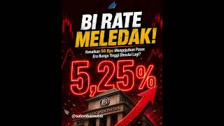 BI RATE NAIK MELEDAK 50 BPS! #BIRate #shorts