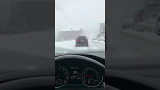 karda Yanlamak Snow Drift |Golf 7 vs Audi Snap Gündüz |Araba Snapleri HP |
