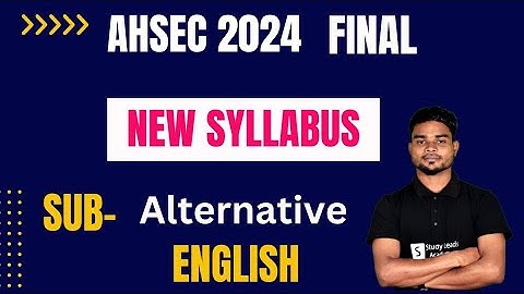 Ahsec alternative English Syllabus 2024/ Alternative English new Syllabus