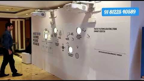 Touch Interactive Wall Projector | Corporate Event +91 81225 40589 India