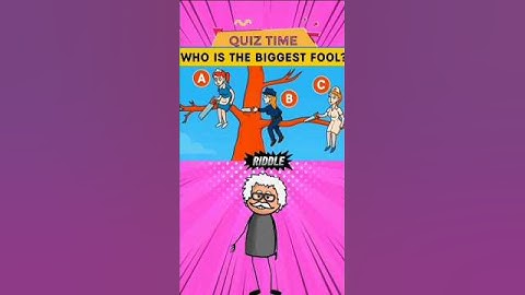 who is the biggest fool? IQ testing puzzle challenge. #iqtestchallenge #brainteaser #trivia #quiz