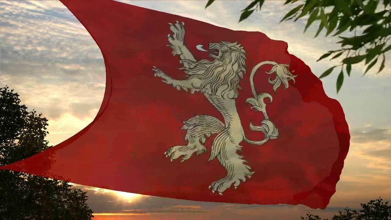 Game of Thrones - Flag of House Lannister - YouTube