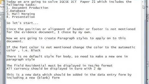 2016 PAPER 21 IGCSE ICT-MS ACCESS - PART 3