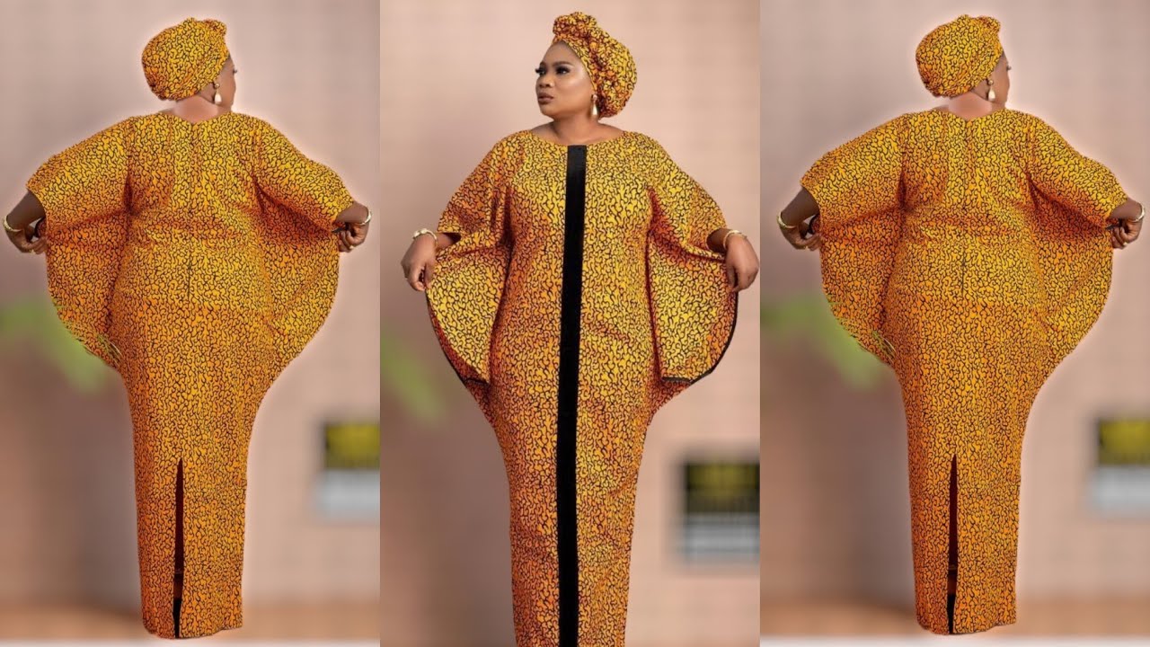 How to: cut and sew half bubu kaftan (easy steps)/DIY bubu /Cowl sleeve ...
