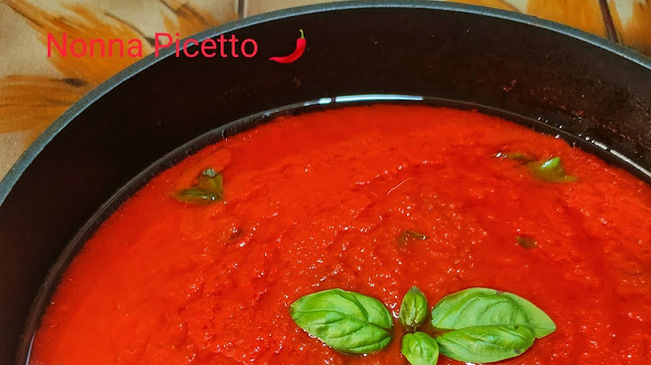 Simple tomato sauce with fresh pureed tomatoes: Calabrian recipe by Nonna Picetto 🌶️