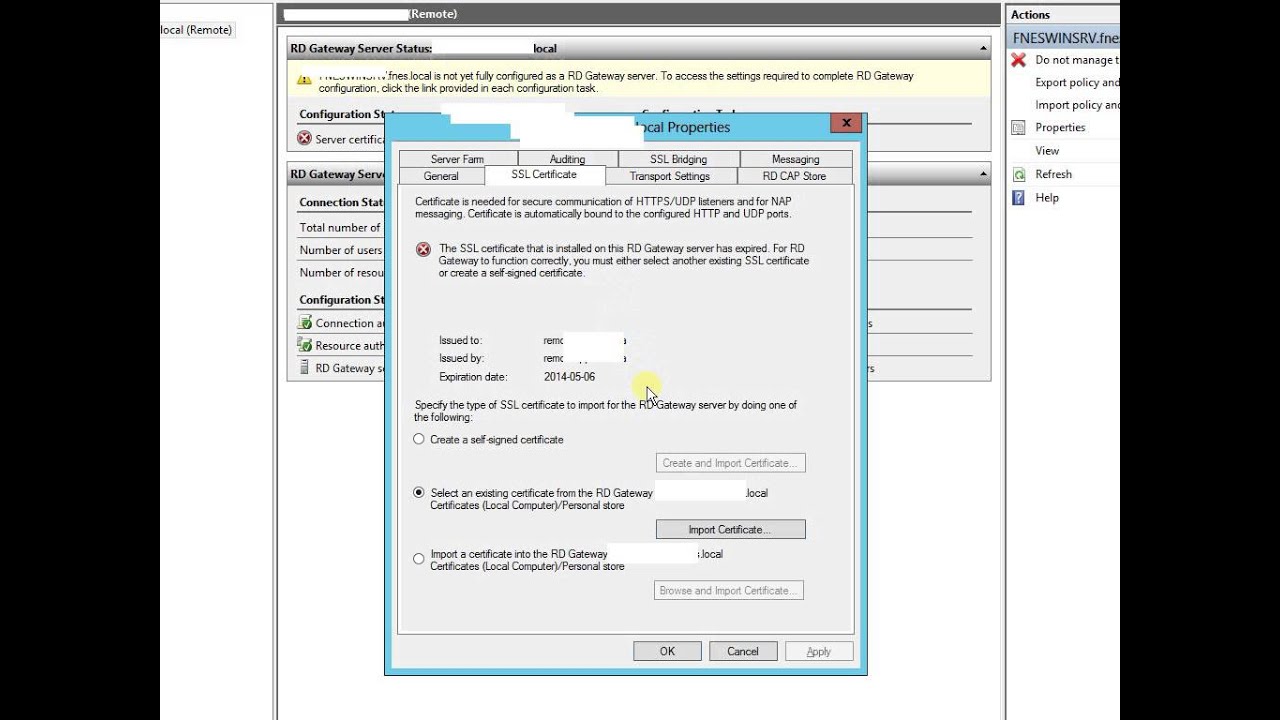 How To Renew Rdp Service Self Signed Certificate In Windows 2012