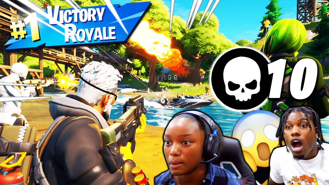 PLAYING FORTNITE BATTLE ROYAL WITH MY FAMILY THEY GOT SO MUCH BETTER!!! -  YouTube