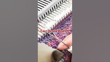 Cast On and Bind Off for the SK280 Knitting Machine #knittingmachine #fyp