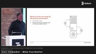 Building the Privacy & Security Layer for Web3 with Zero Knowledge by Kurt Hemecker