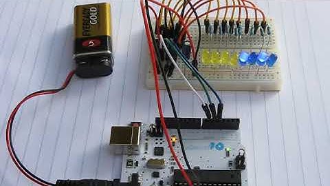 8 LED Binary Counting Display - Arduino Project