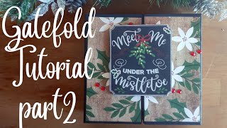 Gatefold Tutorial Part 2 * Hinges and Pocket Pages  #tutorial #minialbum #scrapbooking #gatefold