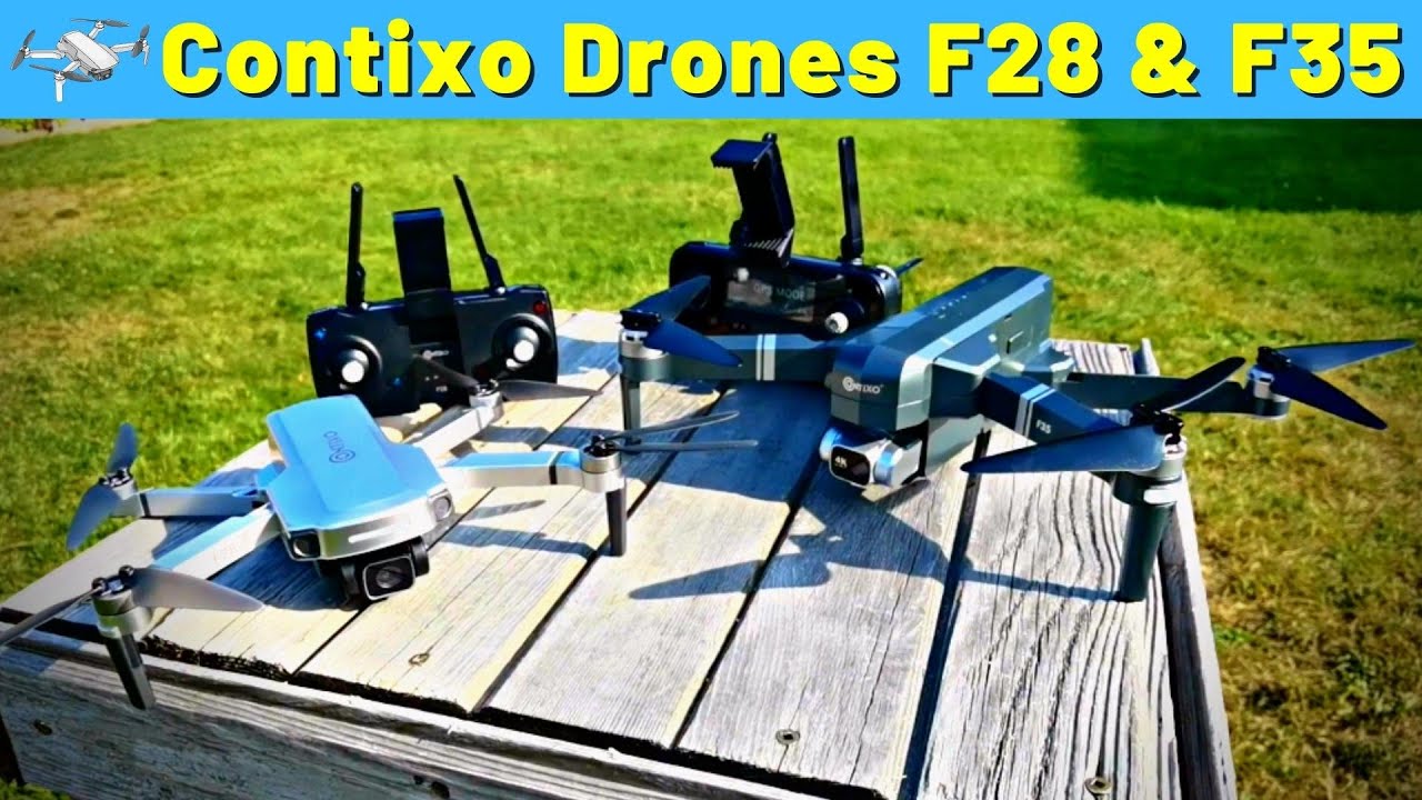 Contixo F28 Foldable GPS Drone with 2K FHD Camera with GPS Control and  Selfie Mode, Follow Me, Way Point, & Orbit Mode, up to 23 Min Flight