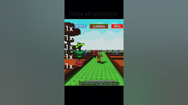 New Grandmaster Sprinkler Is Op? #roblox #growagarden #gag #grandmaster #bigfruit