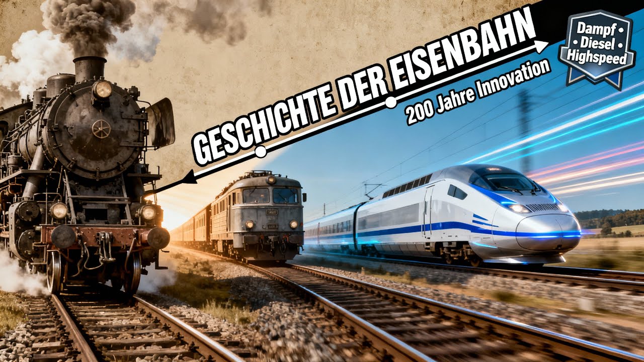 🚂 Züge früher und heute – Die spannende Entwicklung der Eisenbahn 🕰️✨