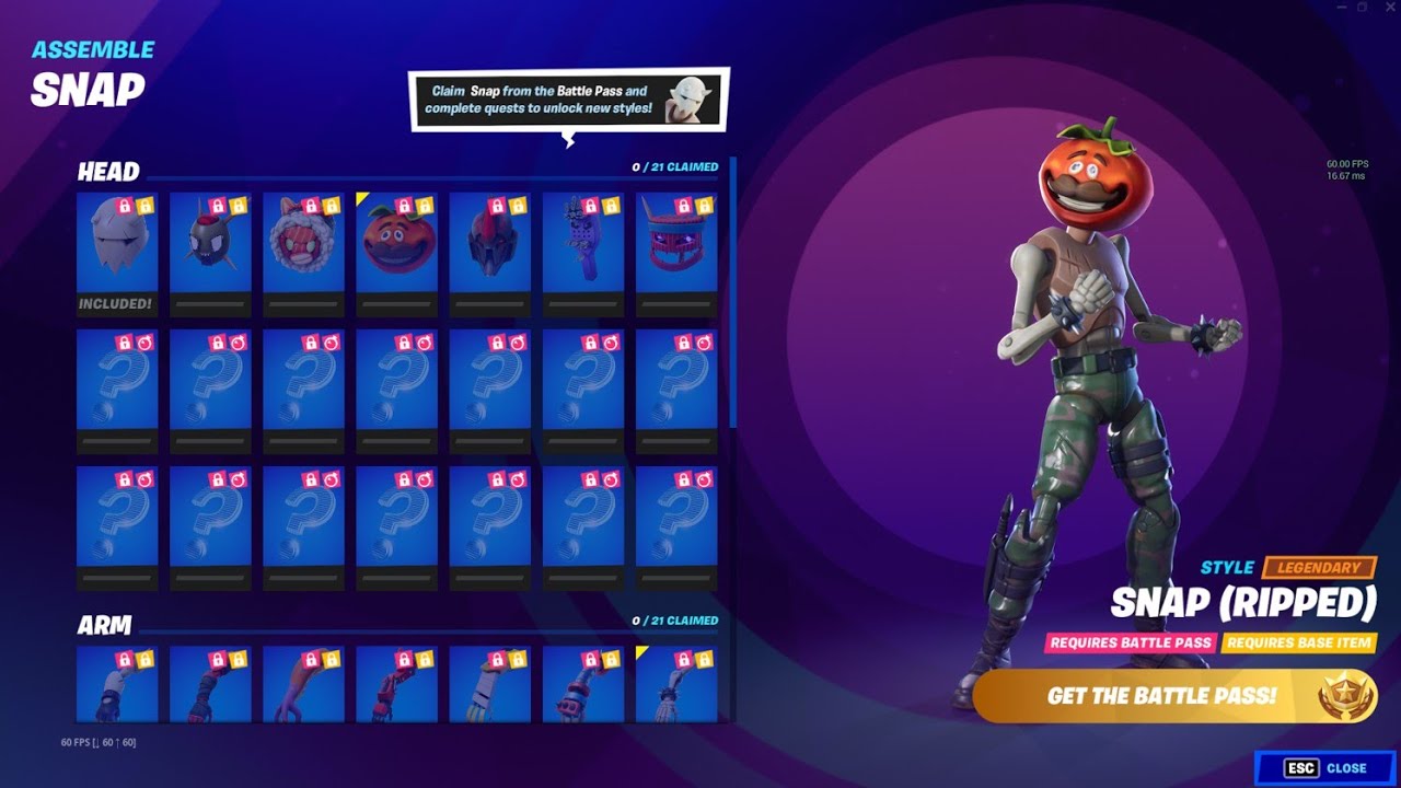 Fortnite Snap Skin All Styles BEST Combos Everything You Need To