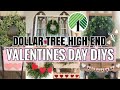 6 DOLLAR TREE DIYS | VALENTINE'S DAY 2021 | FARMHOUSE HIGH END FOR CHEAP!!