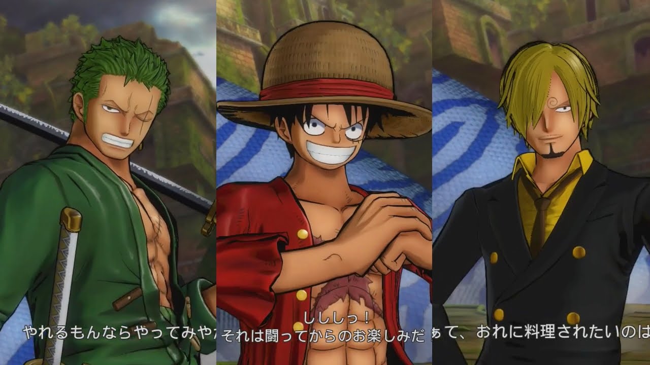 one piece luffy zoro sanji