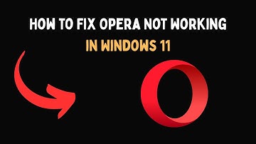 How to Fix Opera Not Working in Windows 11