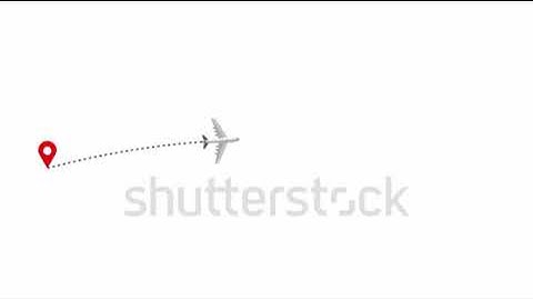 Airplane Travelling In Dotted Line 4K With Download Link