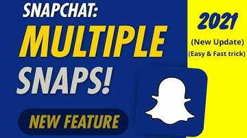 How to Send Multiple Snaps at Once || Snapchat New Update|| 2021