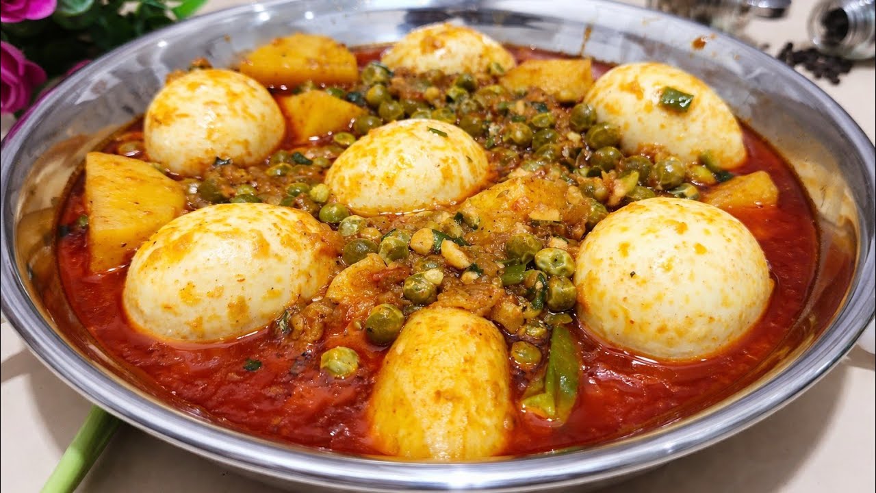 Perfect Sehri Recipe for Ramadan |Easy Aloo Anday Matar Everyone Will Love! 🌙|how to make aloo anday