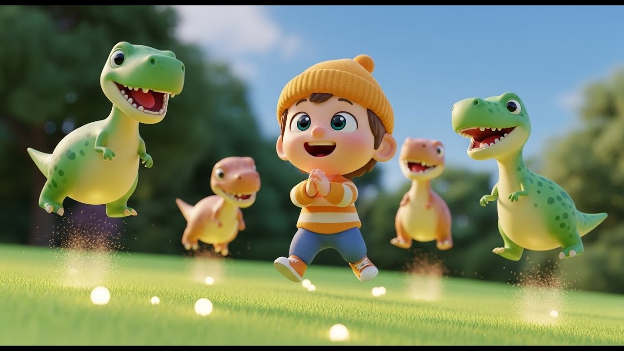 Вечеринка с воздушными шарами «Дино» | 3D-стишки про динозавров для детей | Учим цвета и веселье ...